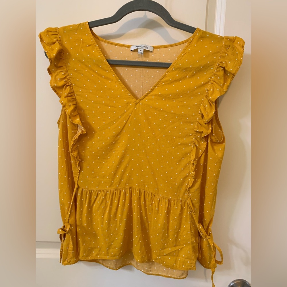 Madewell Mustard Blouse
